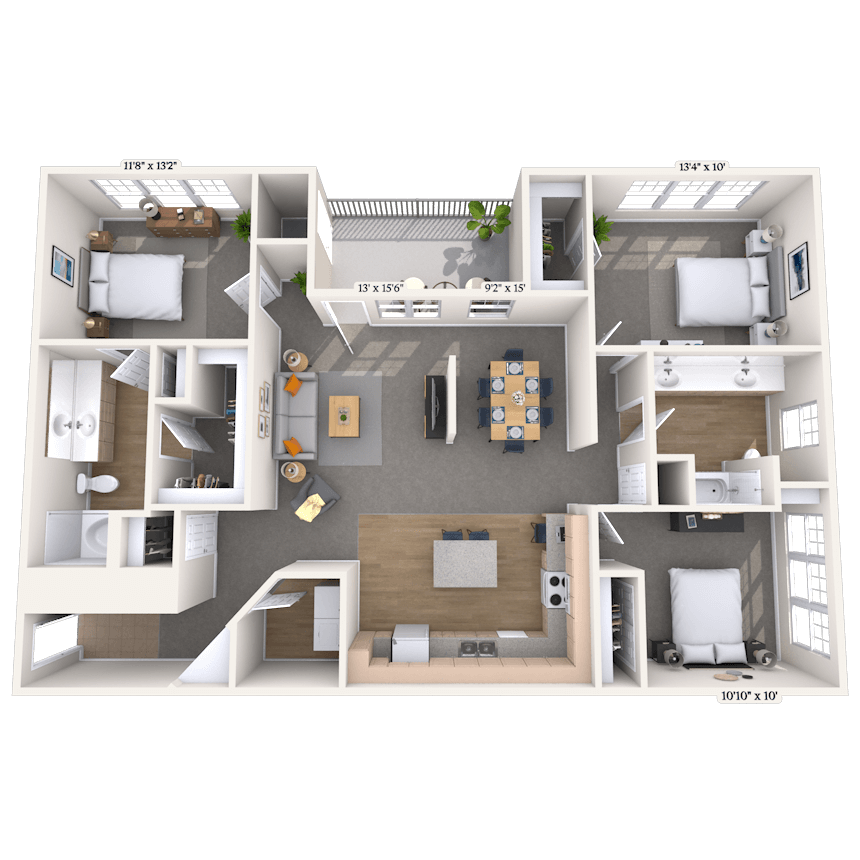 Floorplan image of unit 05518
