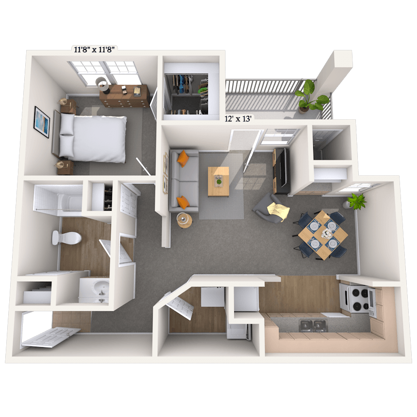 Floorplan image of unit 07738