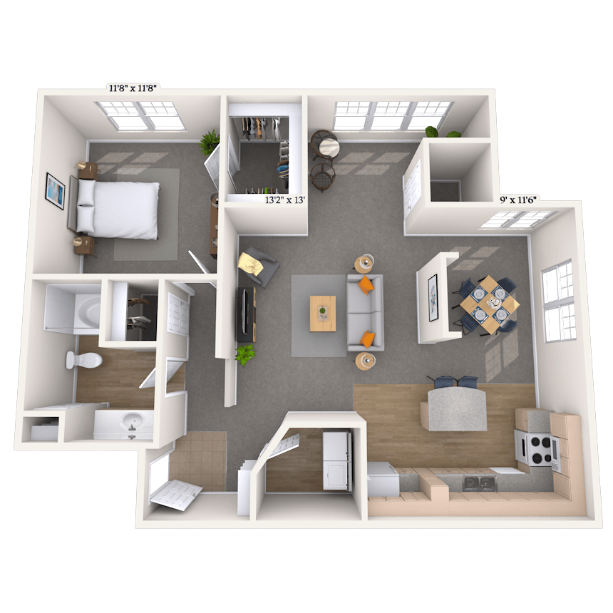 Floorplan image of unit 09931