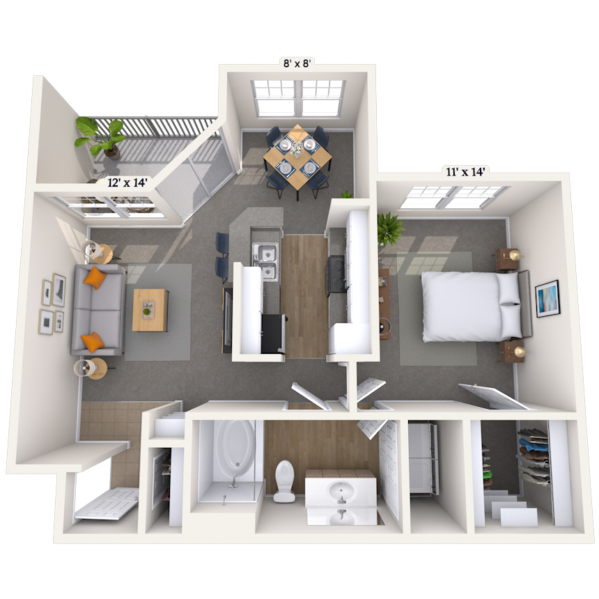 Floorplan image of unit 005534