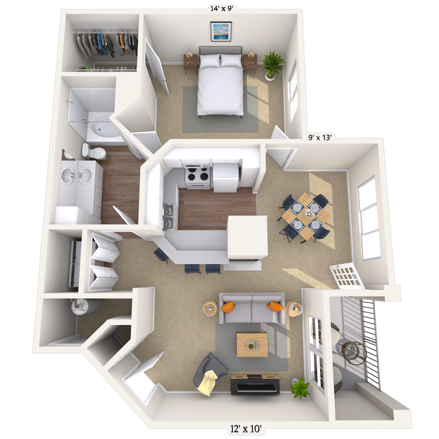 Floorplan image of unit 004410