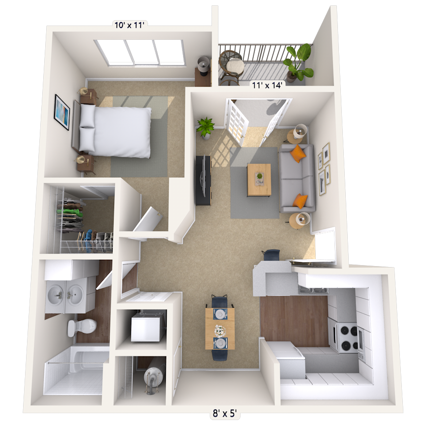 Floorplan image of unit 005513