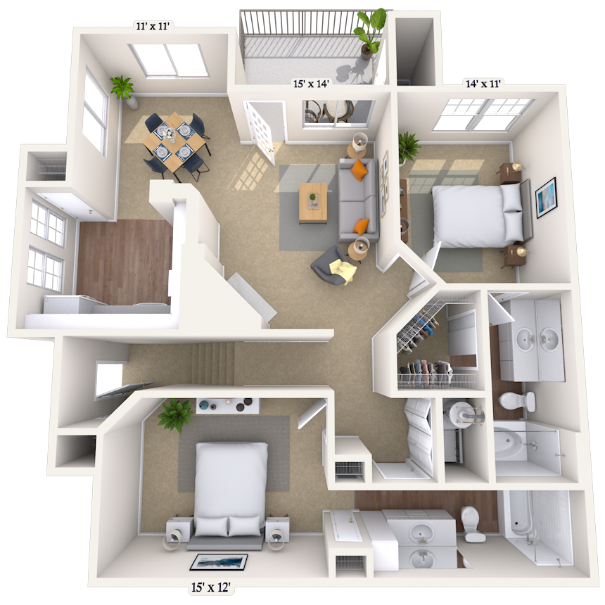 Floorplan image of unit 008803