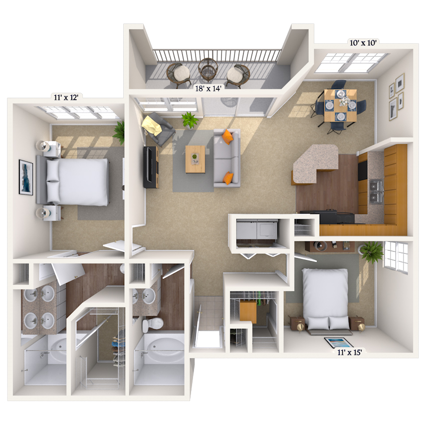 Floorplan image of unit 111111