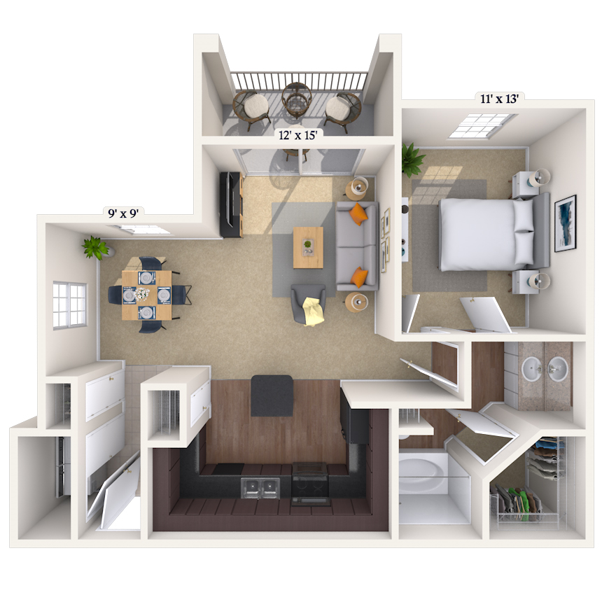 Floorplan image of unit 5302