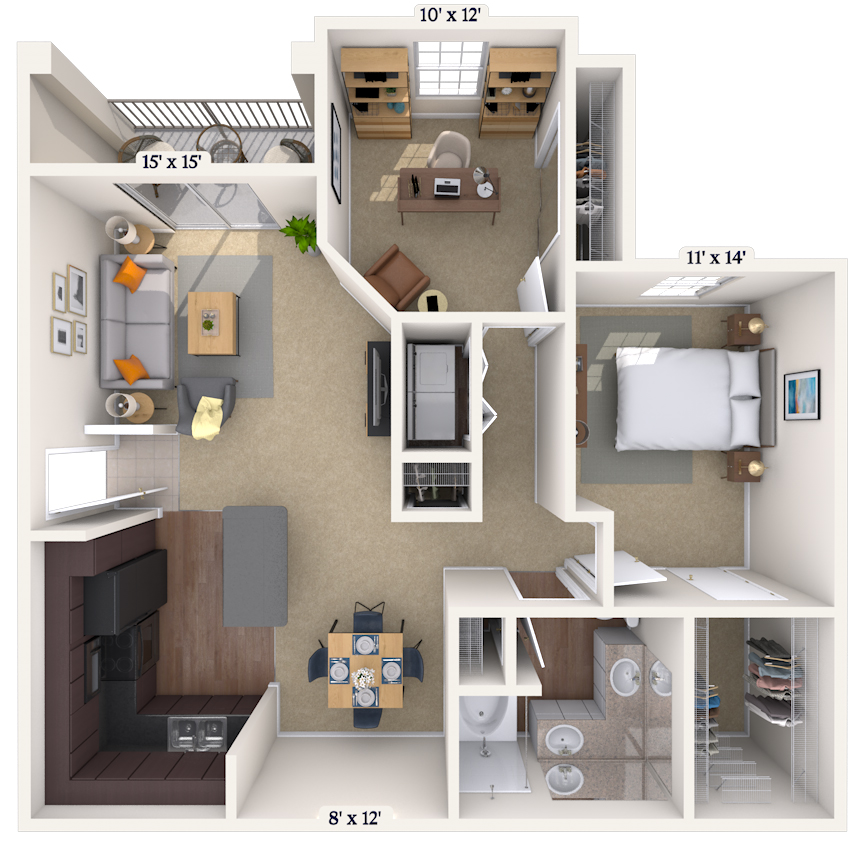 Floorplan image of unit 8110