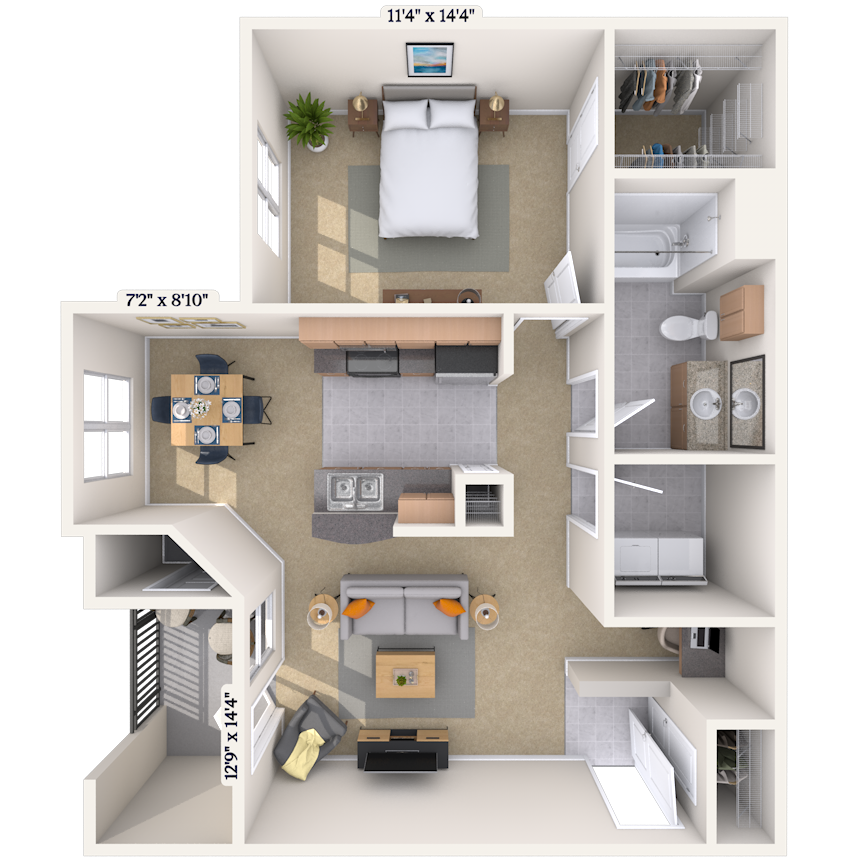 Floorplan image of unit 0101309