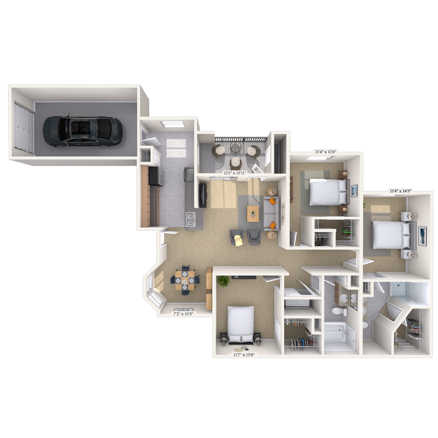 Floorplan image of unit 1010108