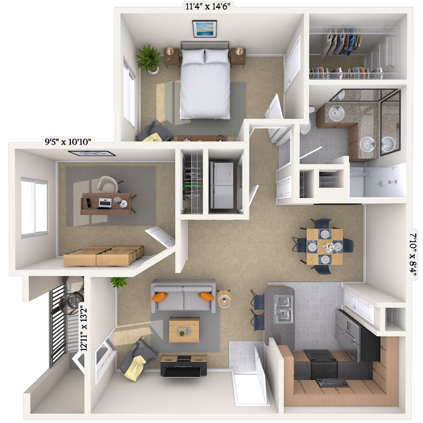 Floorplan image of unit 1212203