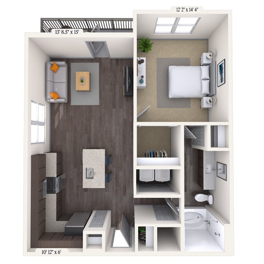 Floorplan image of unit 548