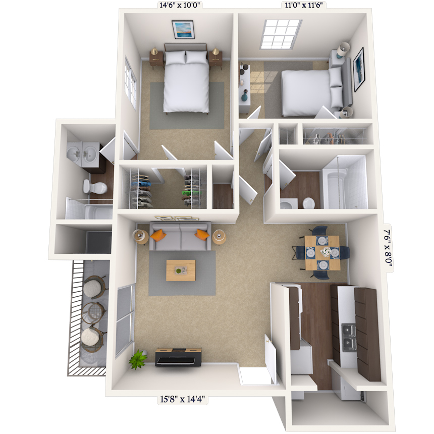 Floorplan image of unit 12283