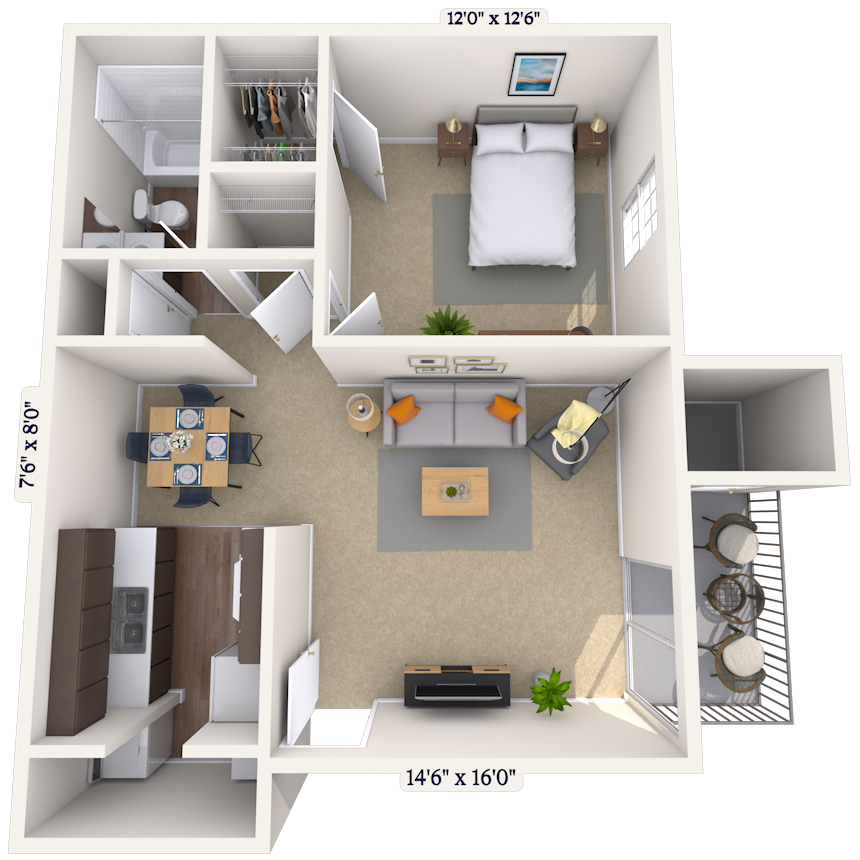 Floorplan image of unit 13298