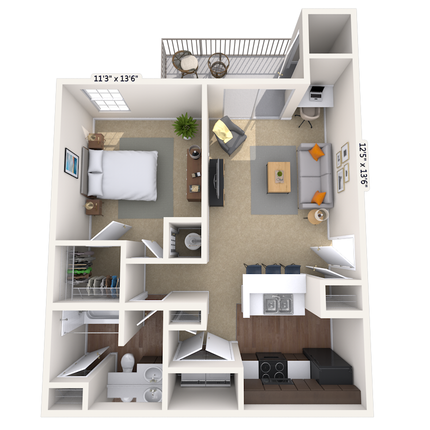 Floorplan image of unit 010124