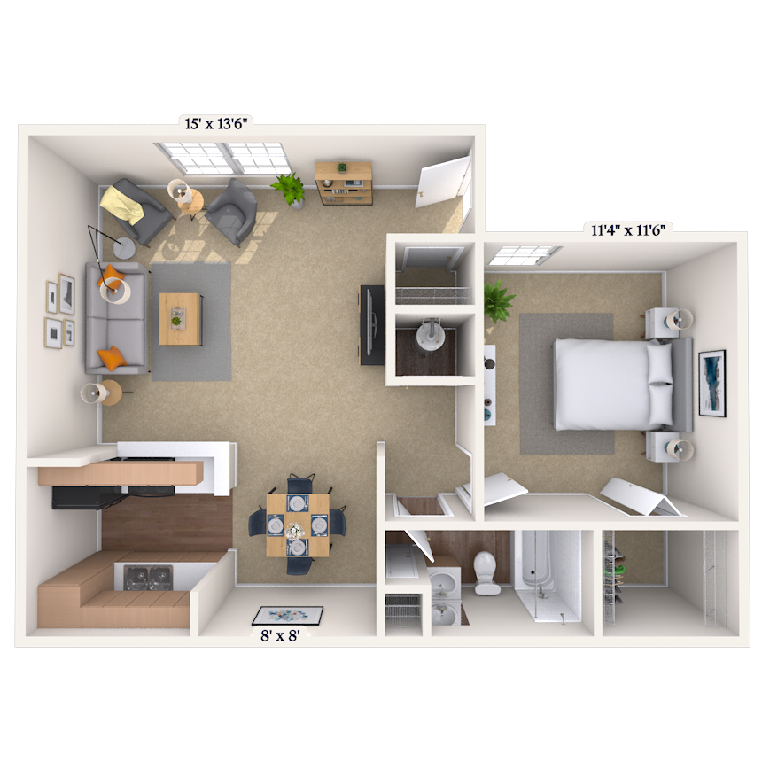 Floorplan image of unit 050506