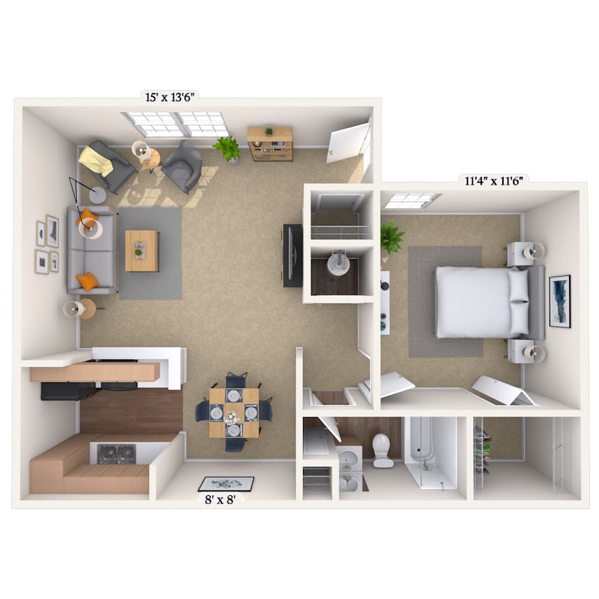 Floorplan image of unit 070711