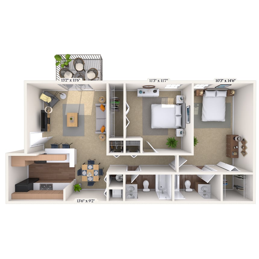 Floorplan image of unit 080807