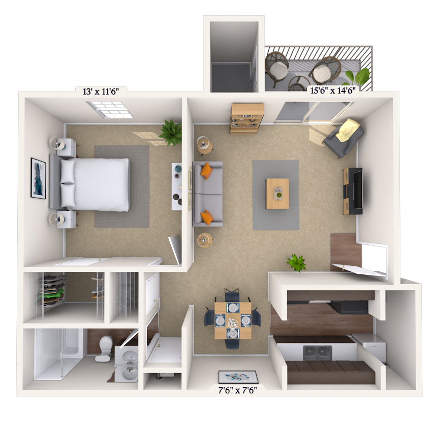 Floorplan image of unit 03311