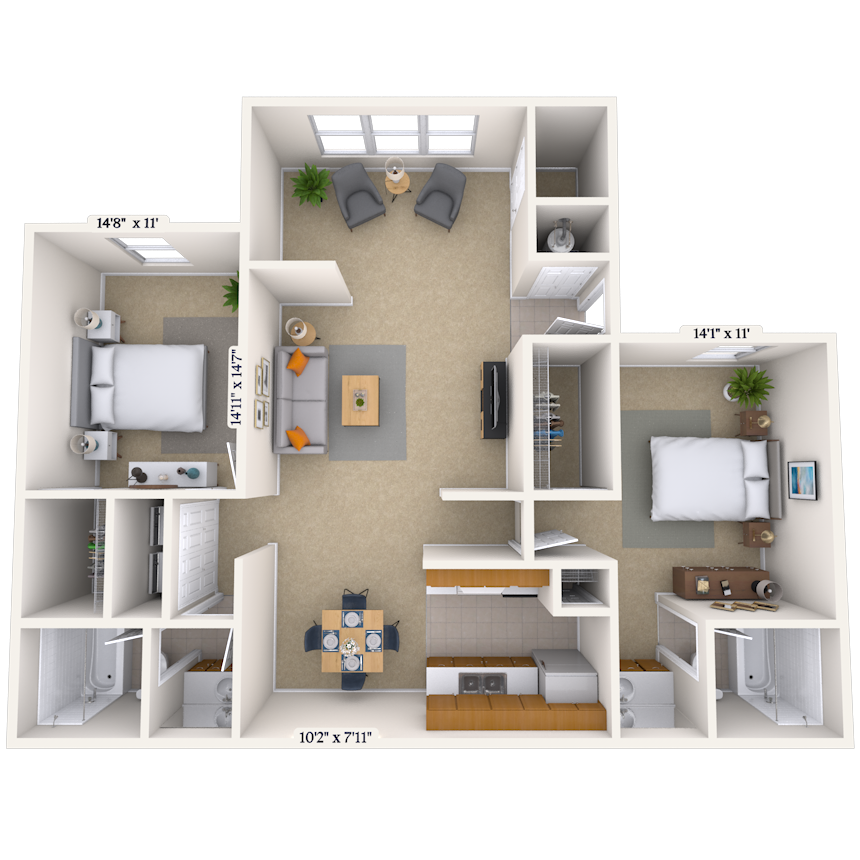 Floorplan image of unit 01063