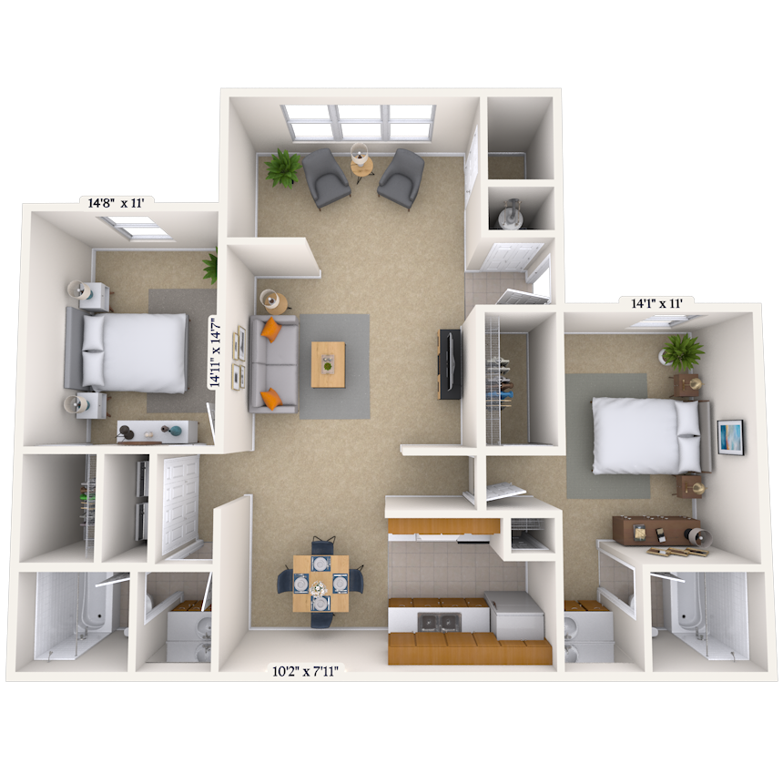Floorplan image of unit 01088