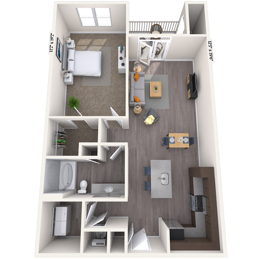 Floorplan image of unit 6304