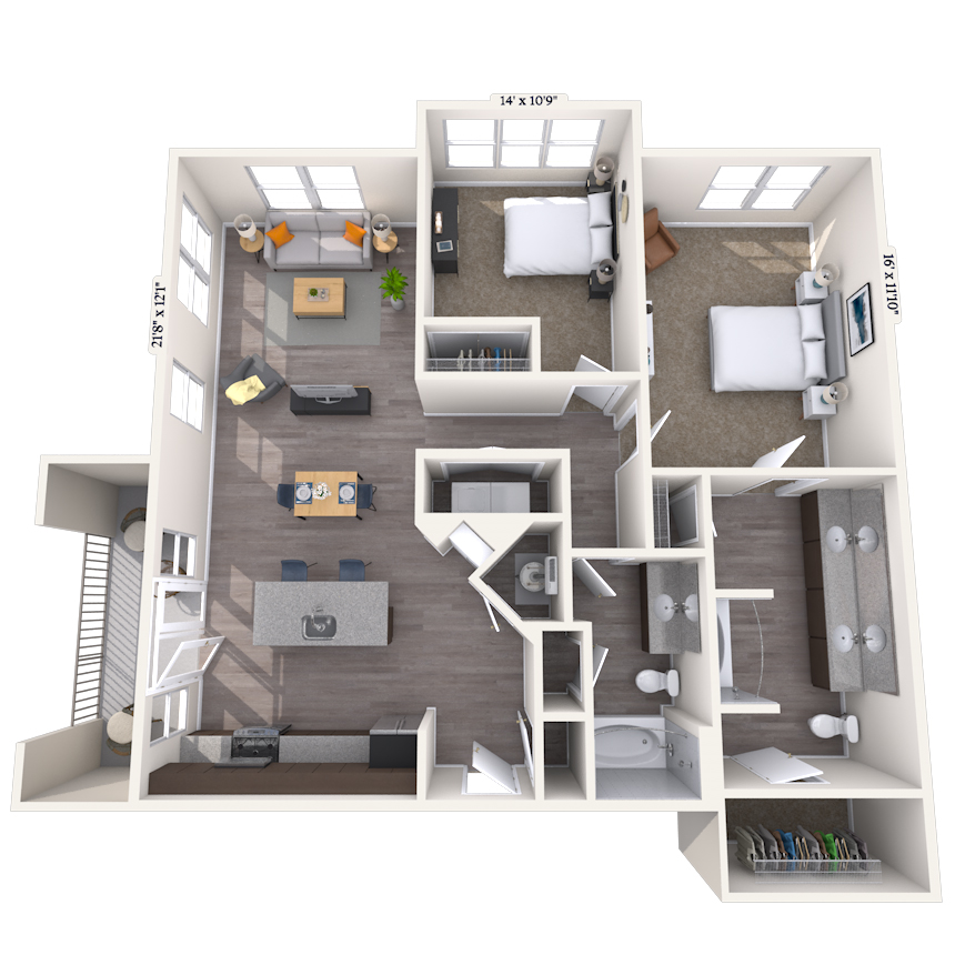 Floorplan image of unit 8310