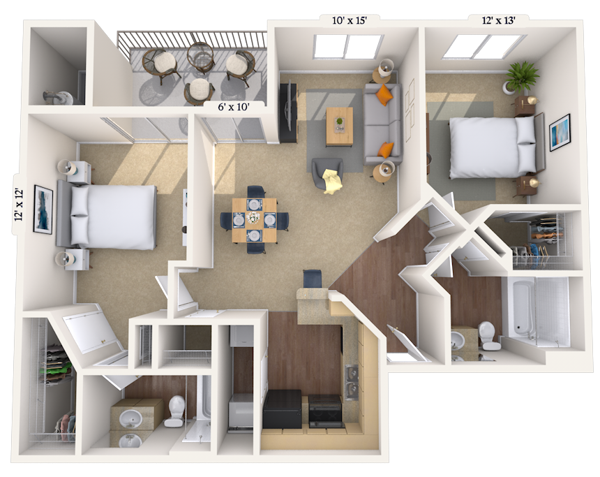 Floorplan image of unit 181087