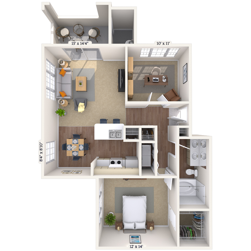 Floorplan image of unit 011029
