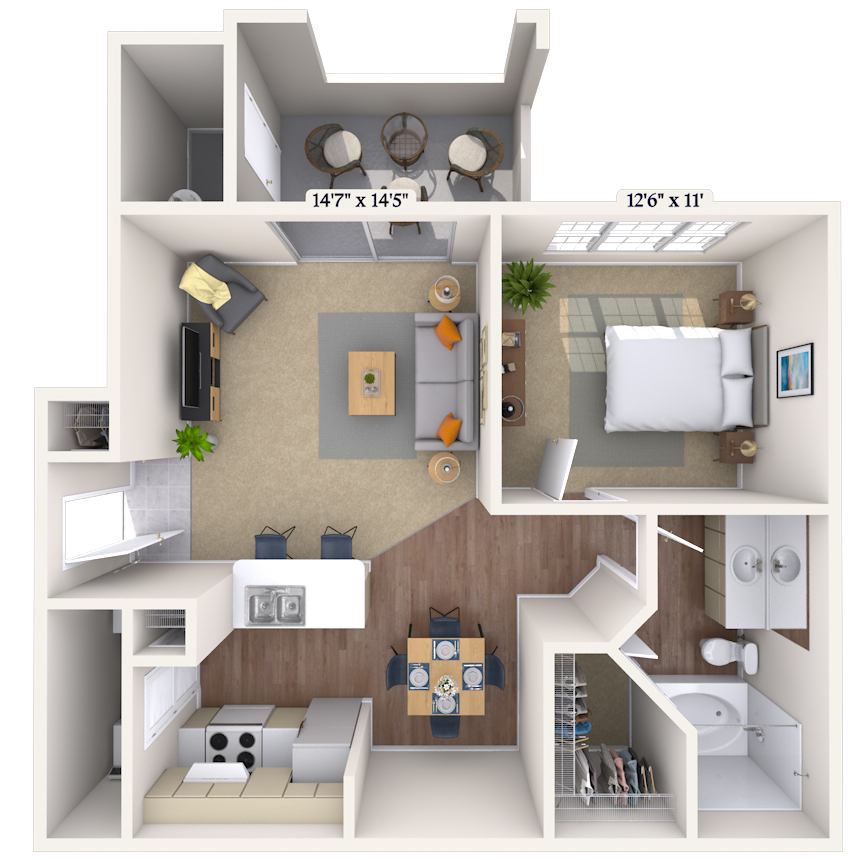 Floorplan image of unit 012030