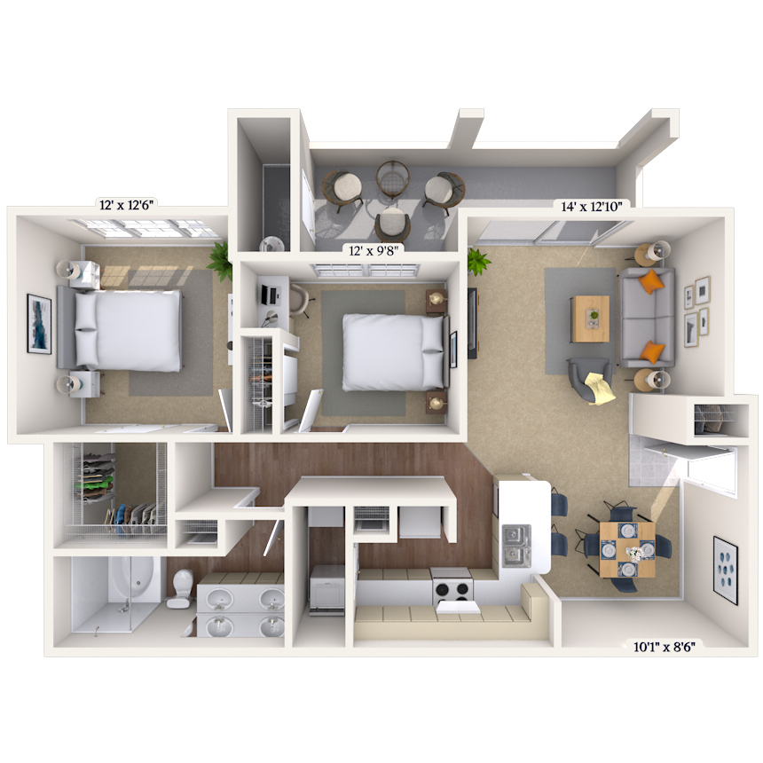 Floorplan image of unit 013024