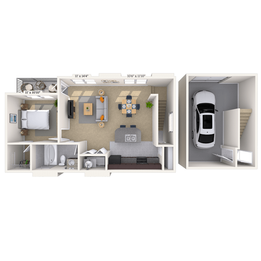 Floorplan image of unit 232115