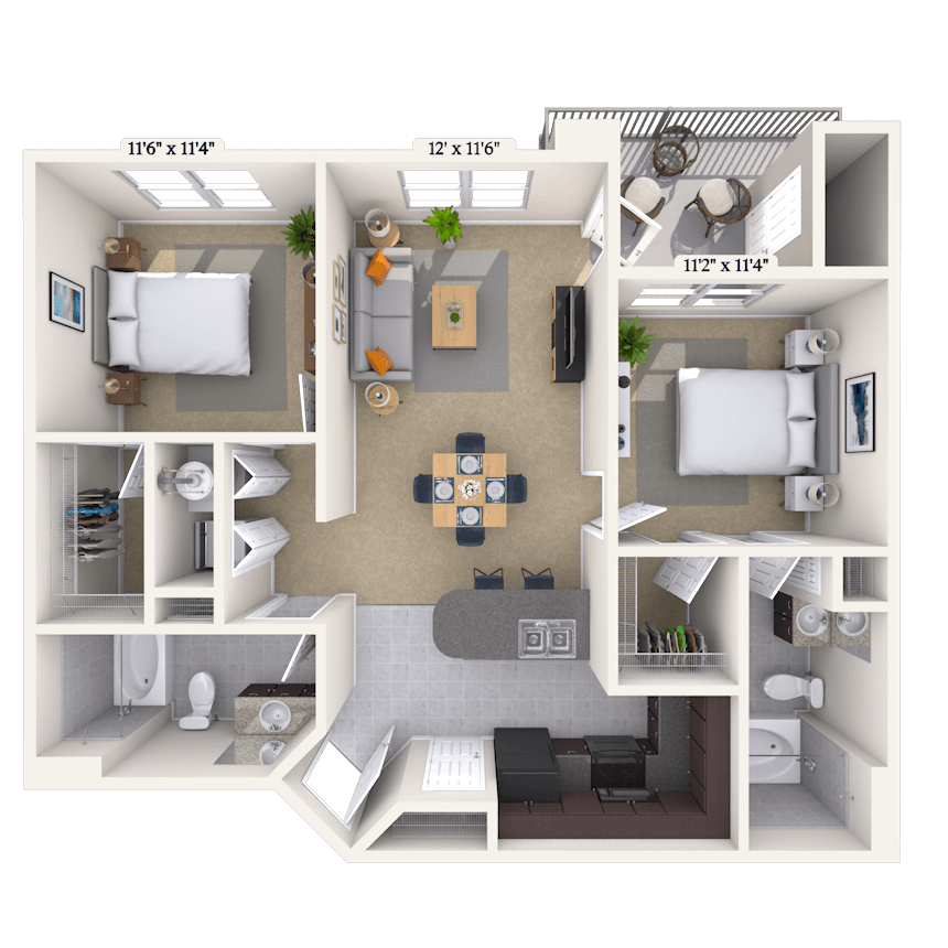 Floorplan image of unit 022006
