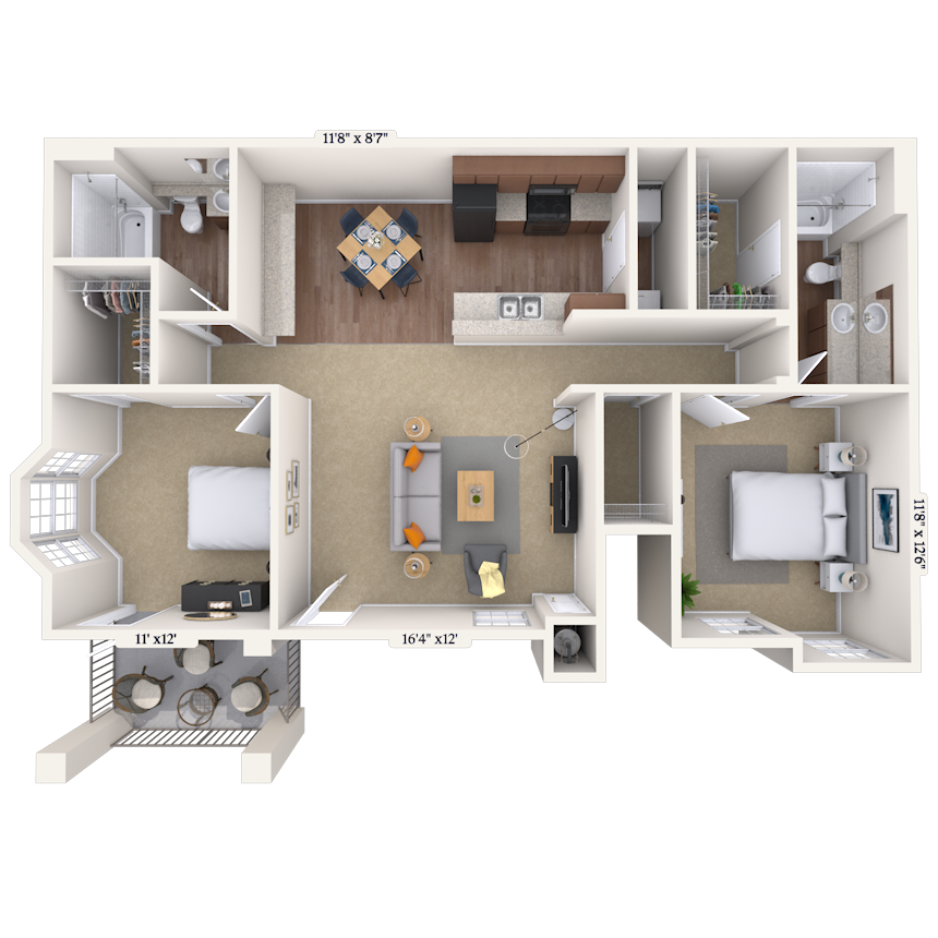 Floorplan image of unit 002119