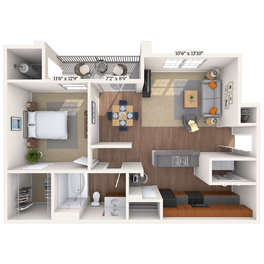 Floorplan image of unit 101029