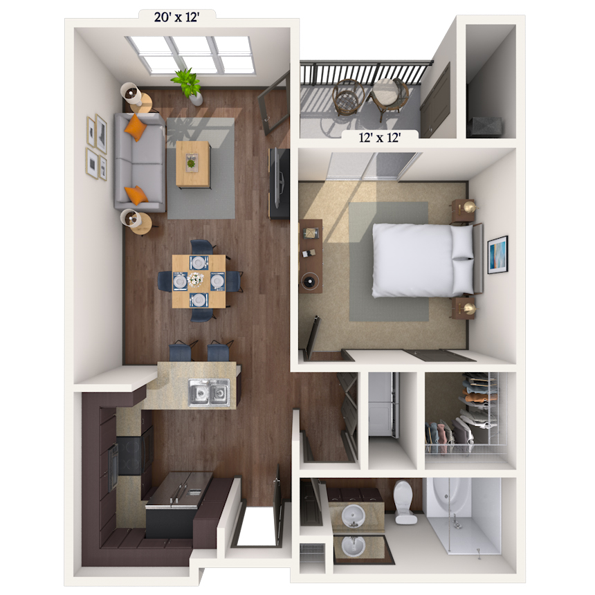 Floorplan image of unit 2056