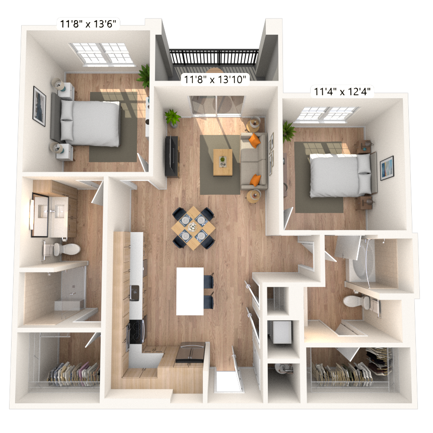 Floorplan image of unit 34111