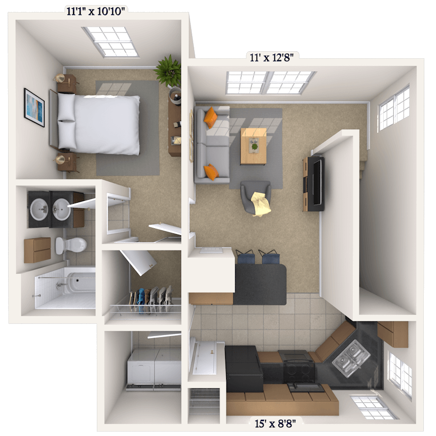 Floorplan image of unit 05201