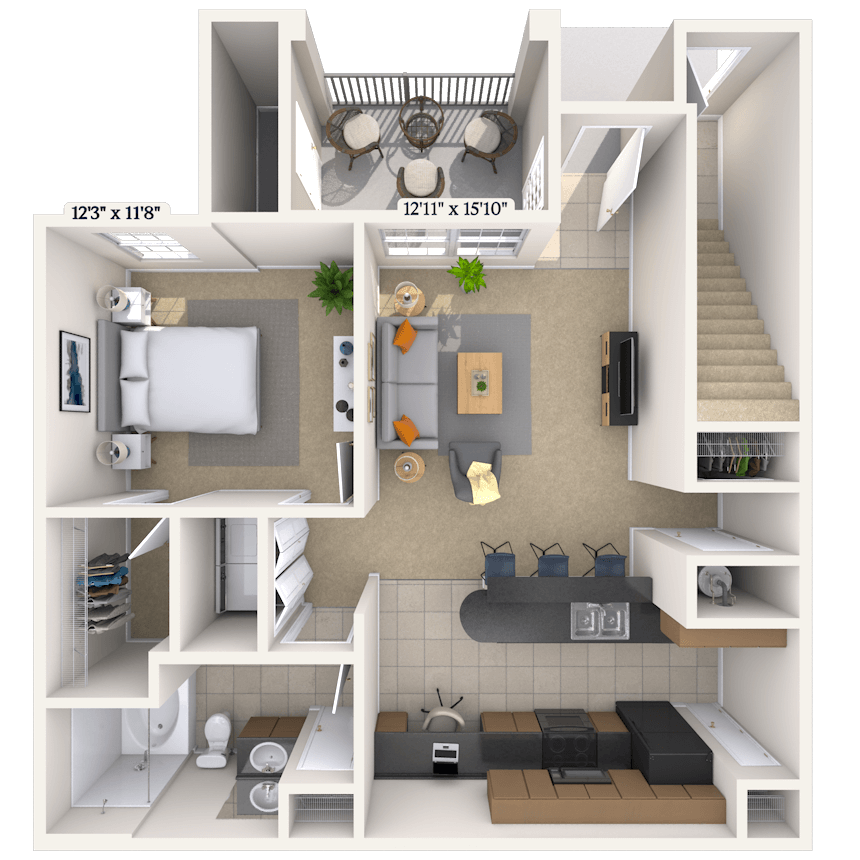 Floorplan image of unit 18103