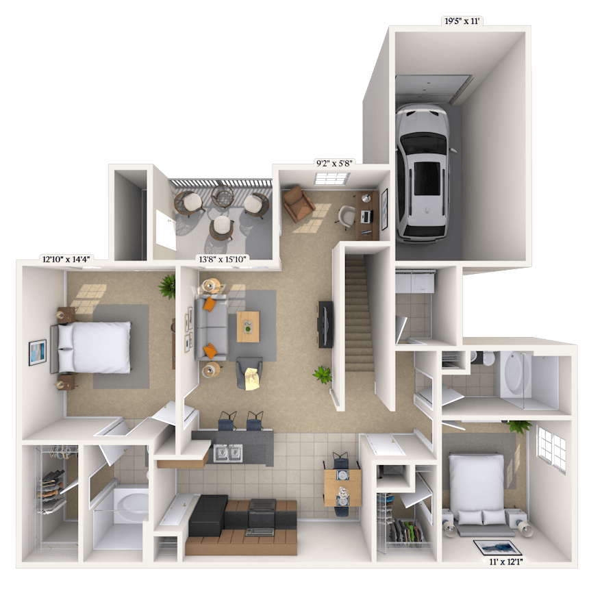 Floorplan image of unit 15209
