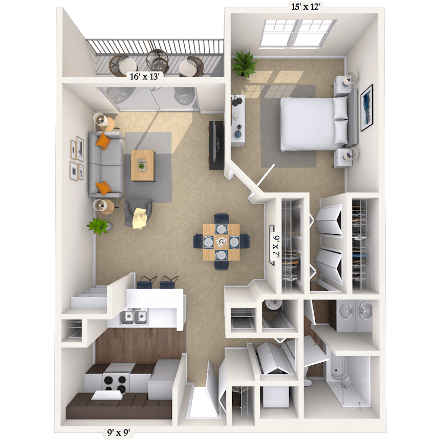 Floorplan image of unit 022302