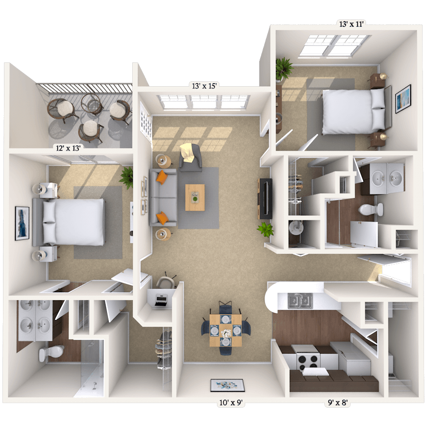 Floorplan image of unit 066310