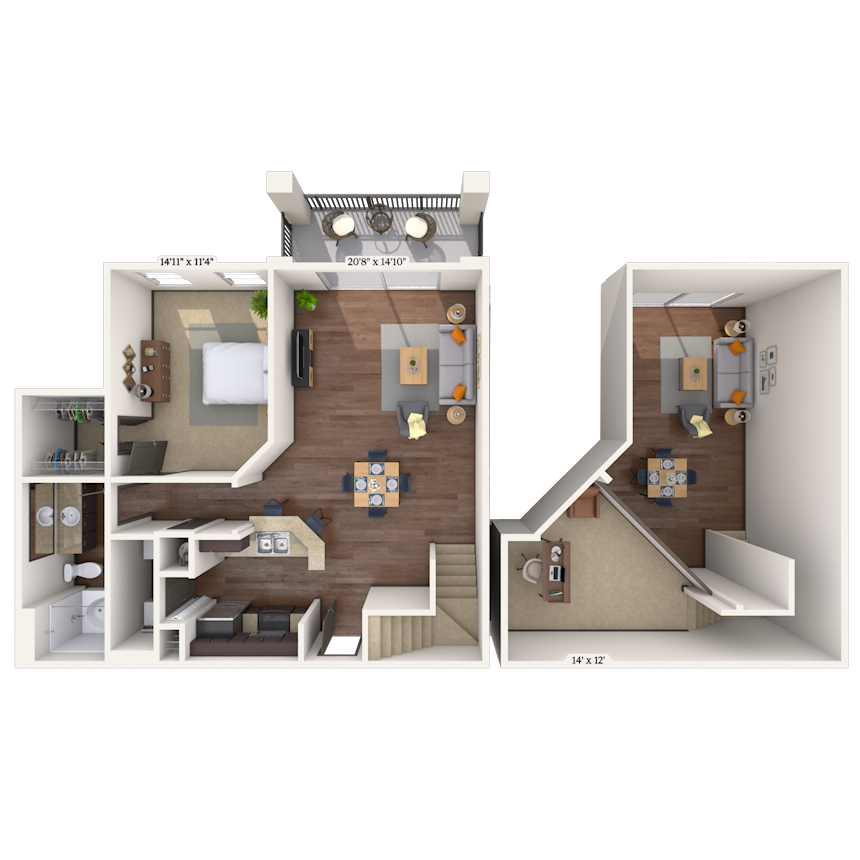 Floorplan image of unit 01137