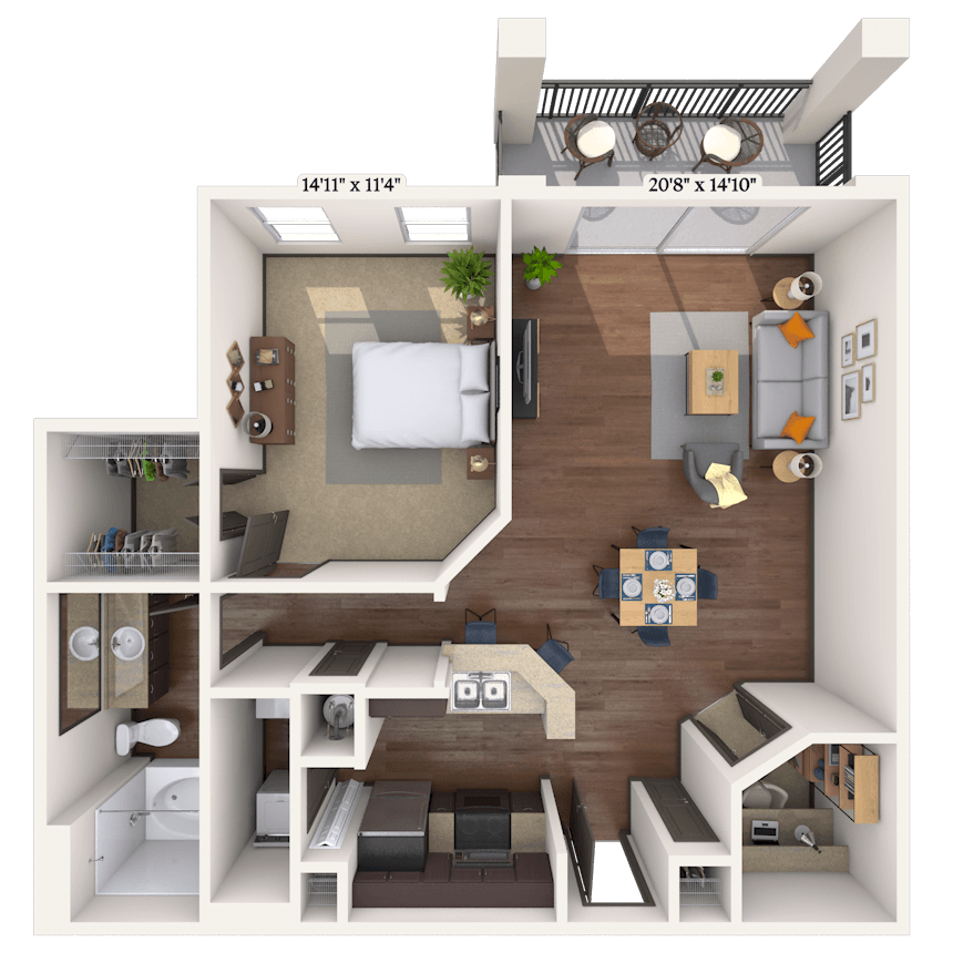 Floorplan image of unit 06617