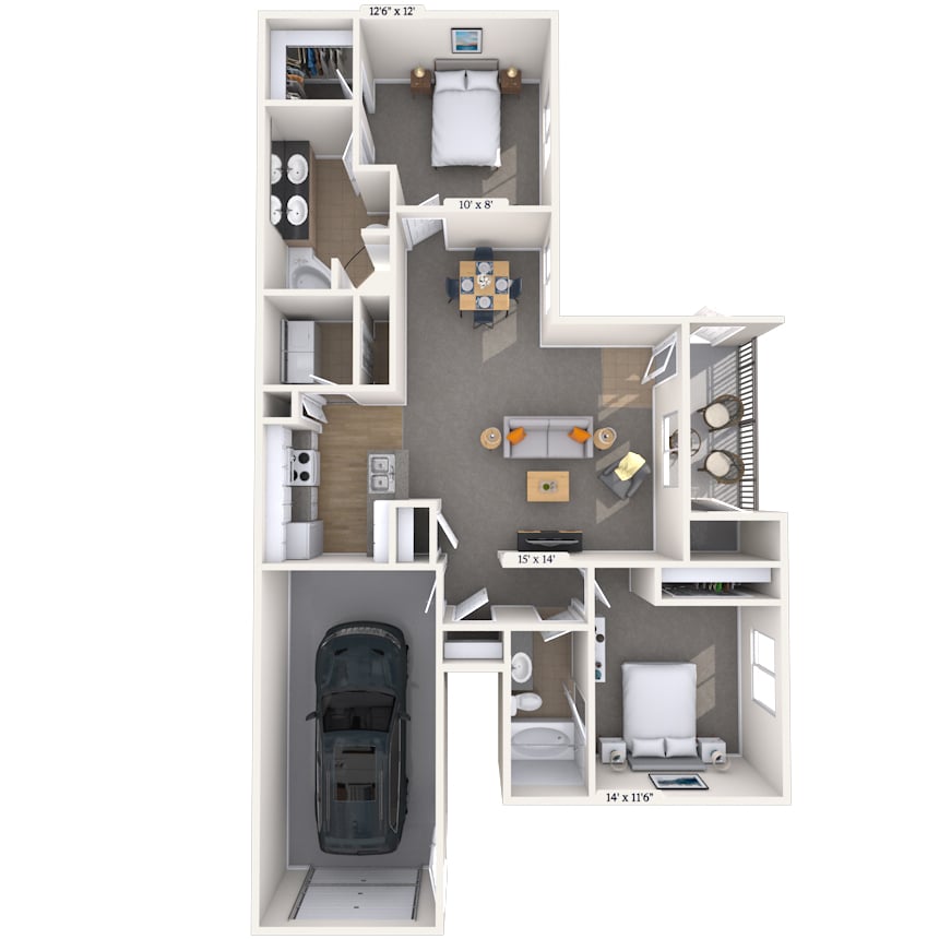 Floorplan image of unit 040401