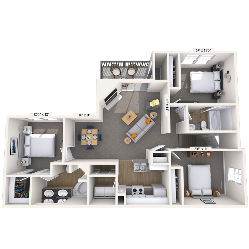 Floorplan image of unit 040410