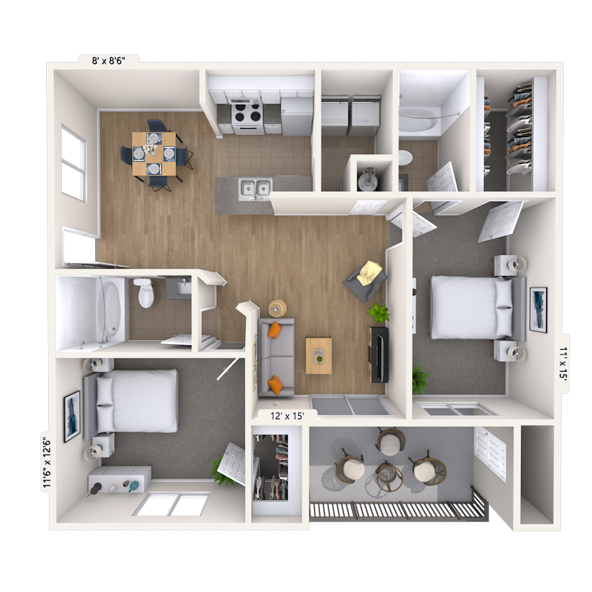 Floorplan image of unit 011012