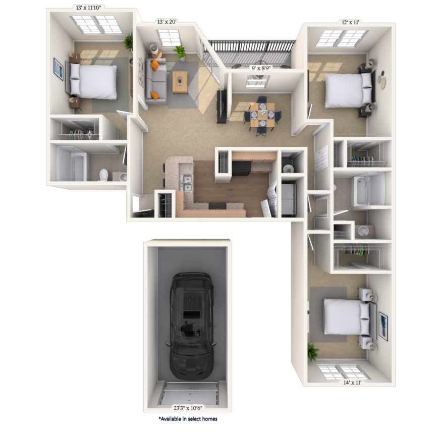 Floorplan image of unit 06612