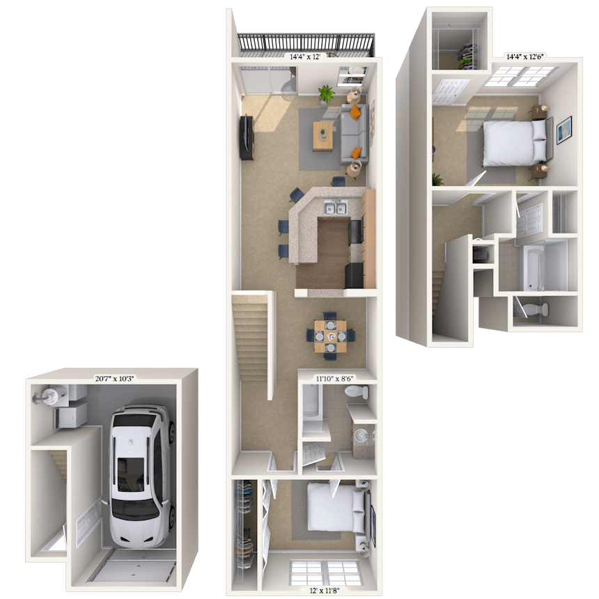 Floorplan image of unit 151505