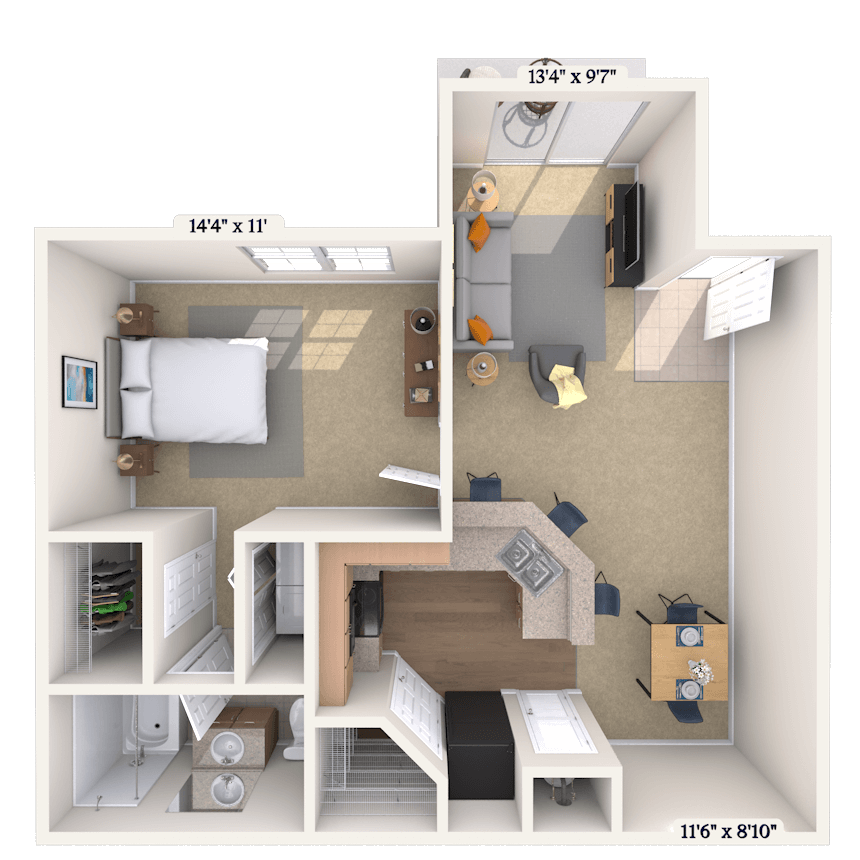 Floorplan image of unit 242402