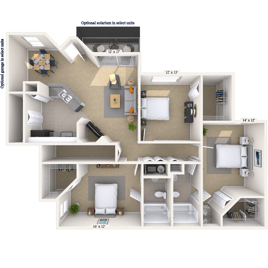 Floorplan image of unit 242411