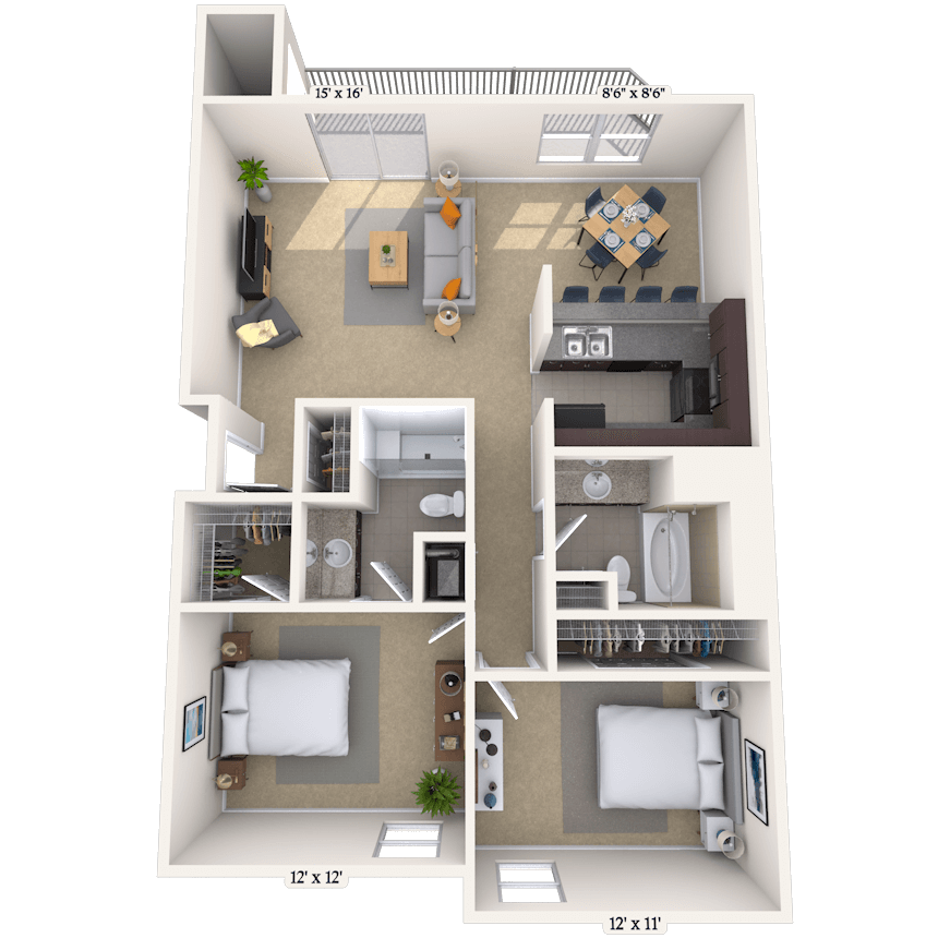 Floorplan image of unit 292904